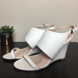 White Strappy Wedge Sandal